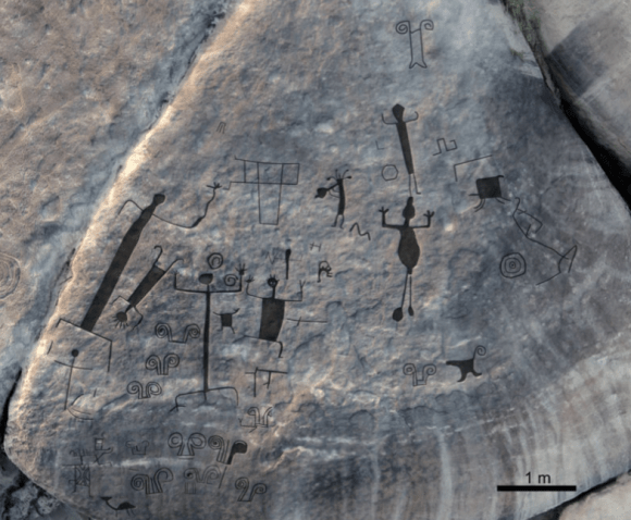 Nuevos petroglifos encontrados en a orillas del río Orinoco.